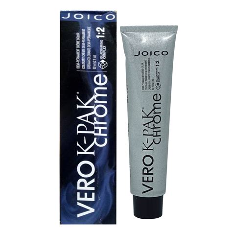 Joico Hair Color Vero K Pak Chrome Demi Permanent Creme Color N1 Black Amethyst