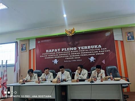 Kpu Subang Resmi Tetapkan 50 Caleg Terpilih Dprd Subang 2024 2029 Ini