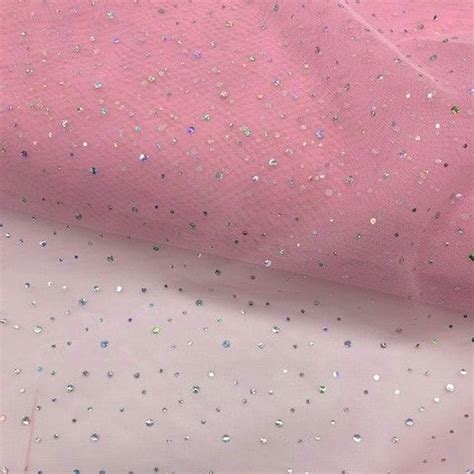 Spangle Tulle Sequin Dress Net Fabric Cm Light Pink Sold Etsy Uk