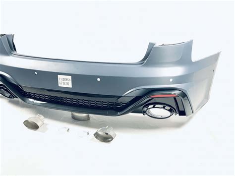 Rs4 Style Rear Bumper With Diffuser For Audi A4 B9 2020 2021 Forza