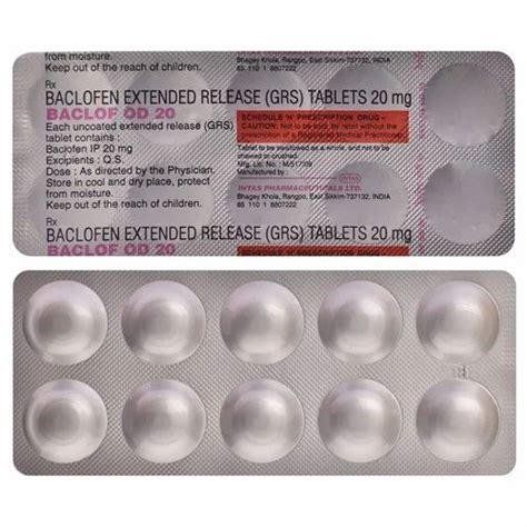 Mg Baclofen Tablets Ip At Rs Strip In Nagpur Id