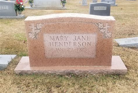 Mary Jane Henderson Haggard Homenaje De Find A Grave