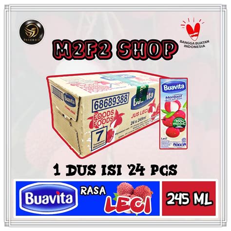 Jual Jus Buavita Rasa Leci Kotak Juice Lychee 245 Ml Kemasan