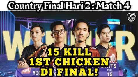 Country Final Yoodo Gank Chicken Dinner Yang Pertama Di Final