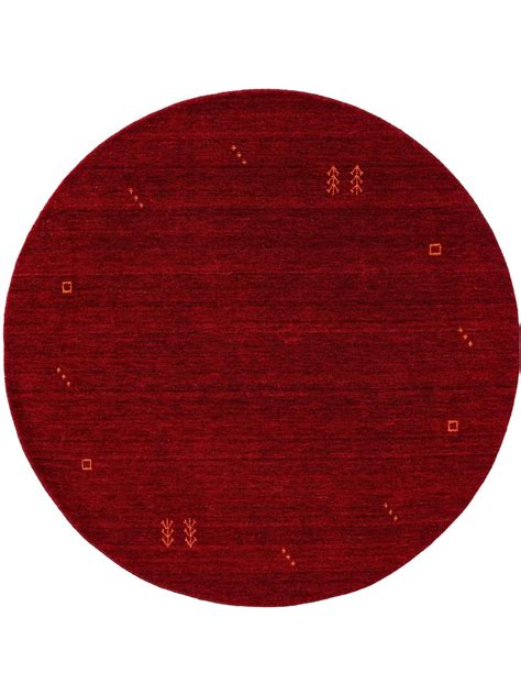 Discover Round Wool Rug Jamal Red in various sizes