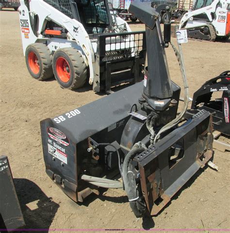 Bobcat Sb200x60 Skid Steer Snow Blower In Hudson Wi Item K6531 Sold