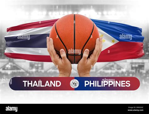 Thailand Vs Philippines National Basketball Teams Basket Ball Match