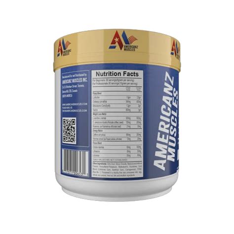 Americanz Muscles Super Burn Fat Burning Pre Workout Powder 100 Grams