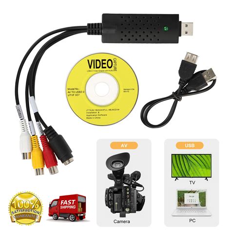 Easycap USB 2 0 Audio TV Video VHS To DVD PC HDD Converter Capture Card