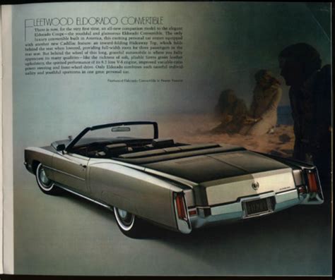 Cadillac Brochure Fleetwood Brougham Eldorado De Ville Calais