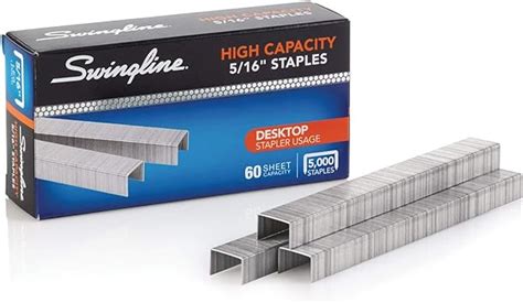 Swingline Staples High Capacity 60 Sheet Capacity 5 16 Length 210