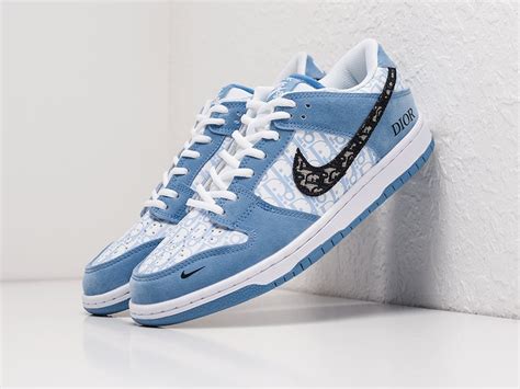 Кроссовки Dior X Nike Sb Dunk Low цвет Голубой купить по цене 4990