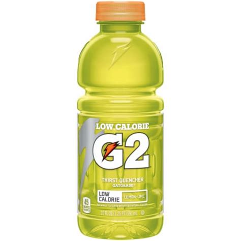 Gatorade G2 Lemon Lime Flavored Sports Beverage 20 Fl Oz Kroger