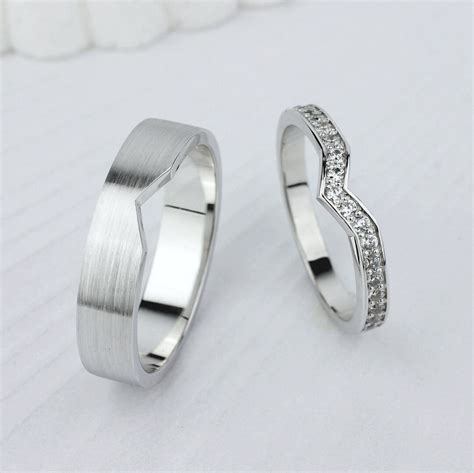 Matching Wedding Rings Set. Couple Wedding Bands. Gold Wedding - Etsy