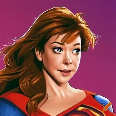 Alyson Hannigan As Superwoman On Craiyon