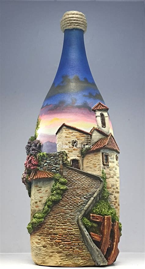 Beer Bottle Art Liquor Bottle Crafts Wine Bottle Diy Crafts Wine