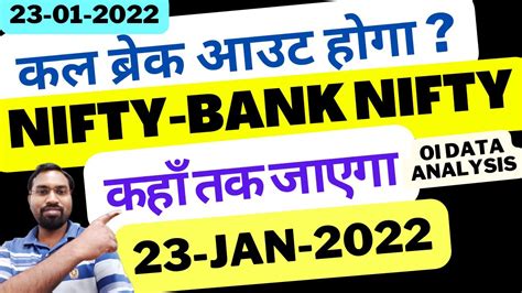 23 Jan Market Prediction Nifty Bank Nifty Prediction For Tomorrow