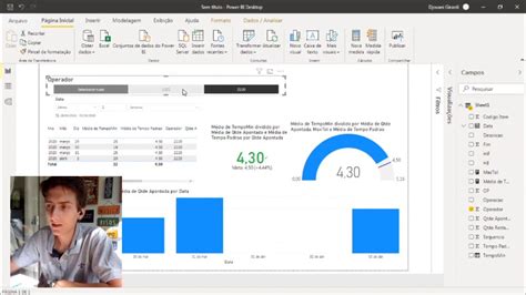 Power BI Tempo Apontado x Tempo Padrão Indicadores YouTube