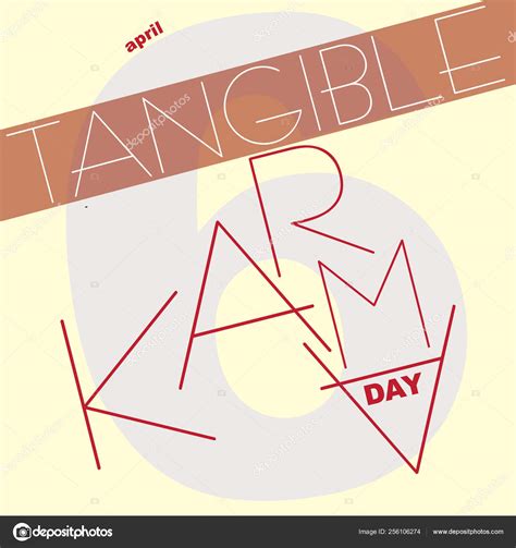 Tangible Karma Day Stock Vector By Vipdesignusa