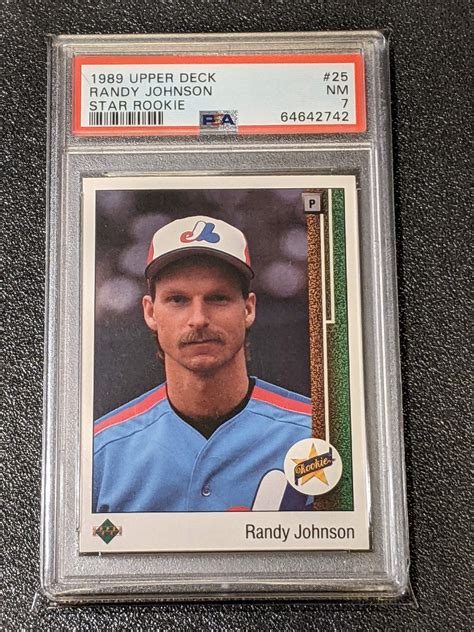 Upper Deck Randy Johnson Rc Star Rookie Psa Hall Of Fame