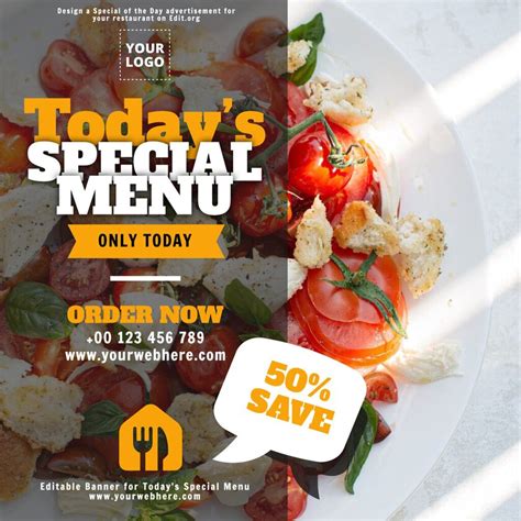 Todays Special Menu Templates For Restaurants