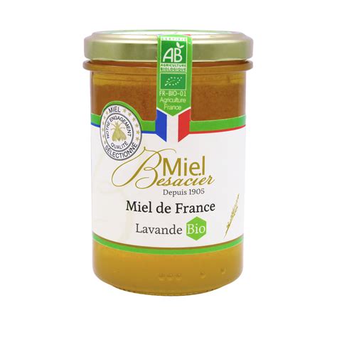 Miel de lavande Bio MIEL BESACIER le pot de 275g à Prix Carrefour