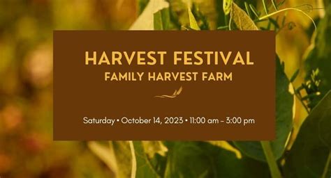 Fall Harvest Festival - John Muir Land Trust