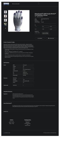KleenGuard G80 Chemical Gloves Kimberly Clark PDF Catalogs