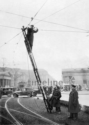 Strassenbahn Berlin Kontrolle Der Oberleitungen Am Potsdamer