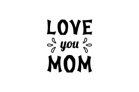 Love You Mom Graphic By T Shirt Heritage · Creative Fabrica