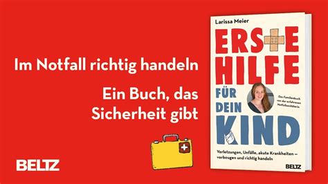 Larissa Meier Erste Hilfe F R Dein Kind Beltz Verlag Youtube