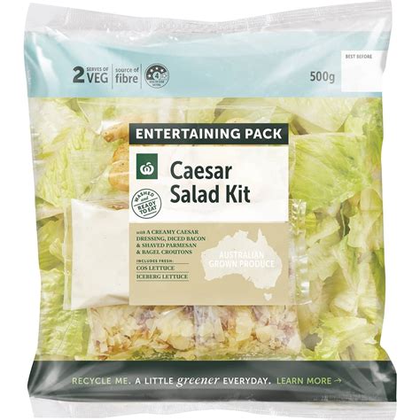 Woolworths Caesar Salad Kit Entertainer Pack 500g Woolworths