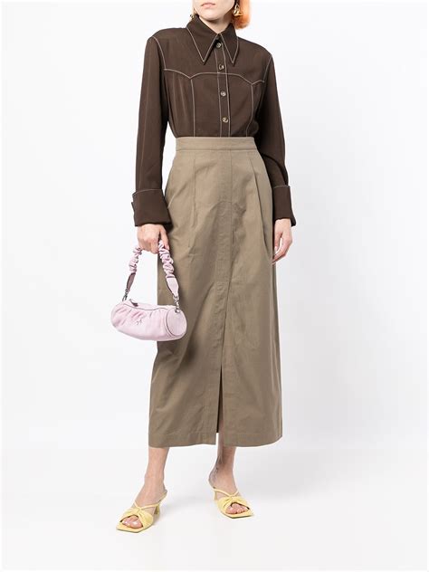 Hermès pre owned high waisted Straight Skirt Farfetch