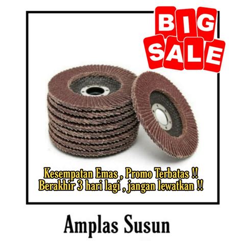 Jual Amplas Susun Gurinda Grit 80 Flap Disc Gerinda 4 Inch Kualitas