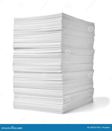 Paper Stack Pile Office Paperwork Busniess Education Stock Photo