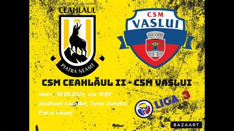 Live Fotbal Liga Ceahlaul Ii Piatra Neamt Csm Vaslui Seria