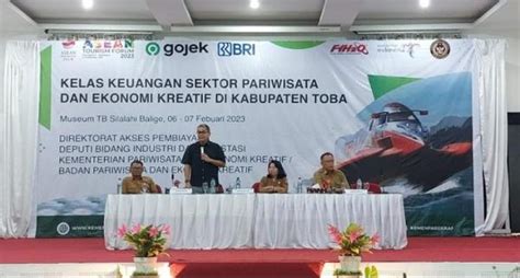 Kemenparekraf Kolaborasi Dengan Kabupaten Toba Bri Dan Gojek Siapkan