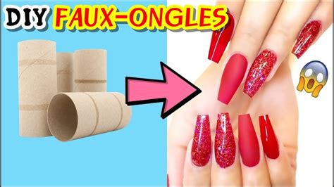 DIY COMMENT FAIRE DES FAUX ONGLES IMPERMÉABLES À L EAU AVEC DU PAPIER