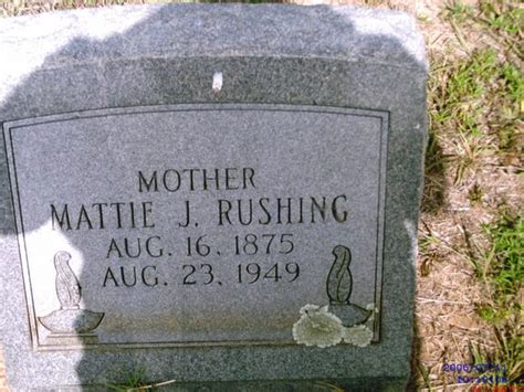 Mattie Jane Spivey Rushing 1875 1949 Find A Grave Memorial