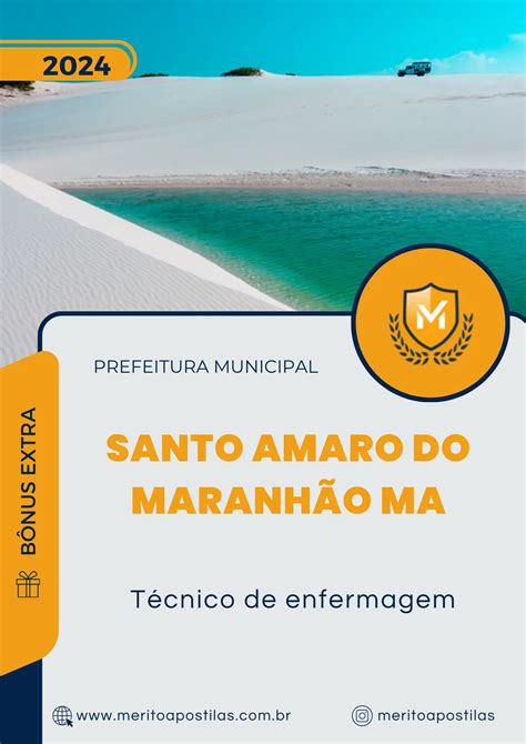 Apostila Técnico De Enfermagem Prefeitura de Santo Amaro do Maranhão MA