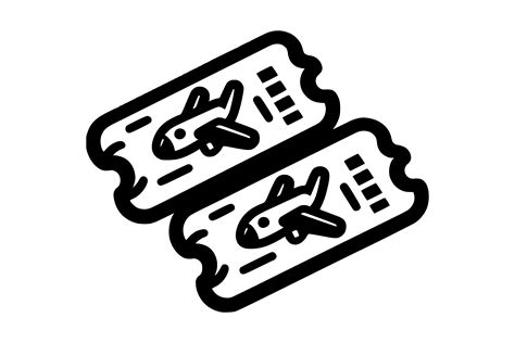 Paper Plane Tickets in Monochrome. Passe Graphic by MartArt26