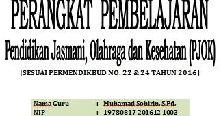 JS Aries Blog Perangkat Pembelajaran PJOK Kelas 4 Semester 2 Kurikulum