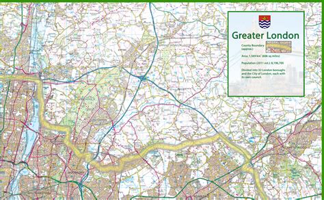 Greater London County Map | I Love Maps