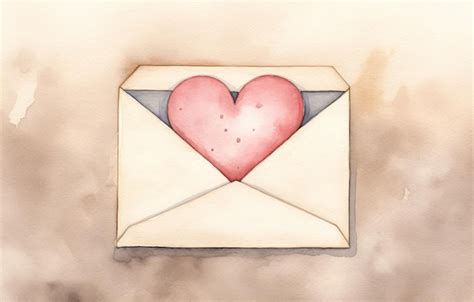 premium photo  heart   envelope