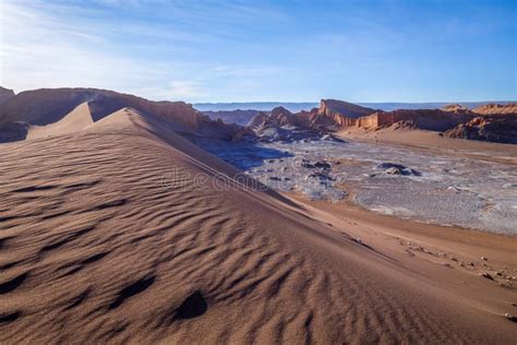 Sand Dunes In Valle De La Luna San Pedro De Atacama Chile Stock Photo