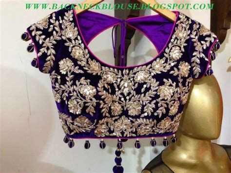 BACK NECK BLOUSE READY MADE AND CUSTOMIZED DESIGNER BLOUSE WITH BLOUSE ...