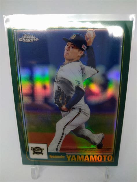 Yahooオークション 2023 Topps Npb Chrome 山本由伸 ノンシリアル