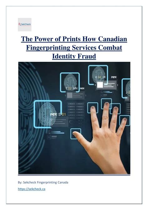 Ppt The Power Of Prints How Canadian Fingerprinting Services Combat Identity Fraud Powerpoint