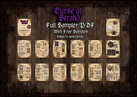 Curse Of Strahd 140 D D Handouts And Assets Bundle Dnd Dungeons And