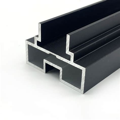 Perfil De Aluminio Aluminium Extruder 6063 T6 Glass Profile For Sliding